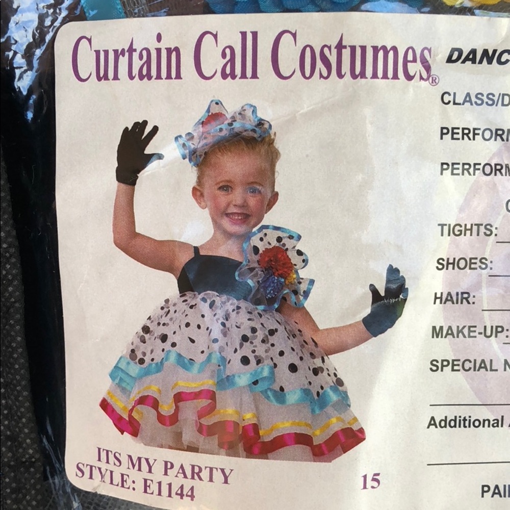 Girl dance costume